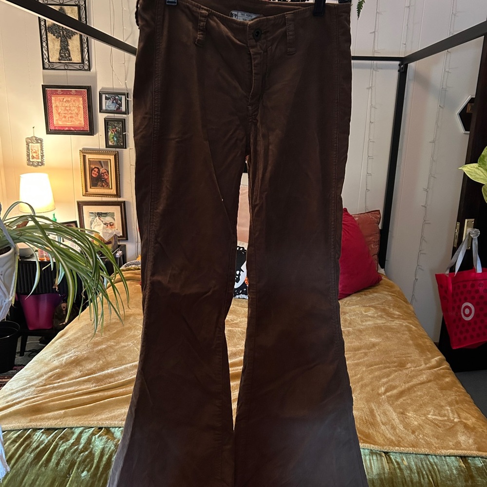 Free People Chocolate Flare Pants
